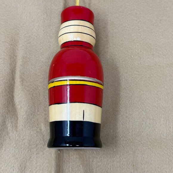 Christmas Ornament Russian GROMOFF Vodka Bottle Holder Toy Soldier Kitchy - Picture 2 of 5